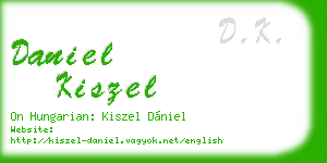 daniel kiszel business card